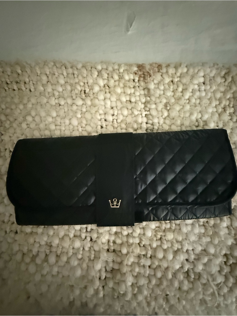 Oliver Thomas Quilted Black Baby Changing Pad